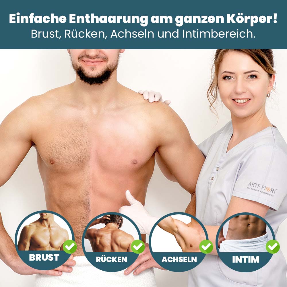 Capillum AMOVE AthleticX 100g TESTER Enthaarungscreme Enthaarungspulver Körper & Intimbereich für Männer