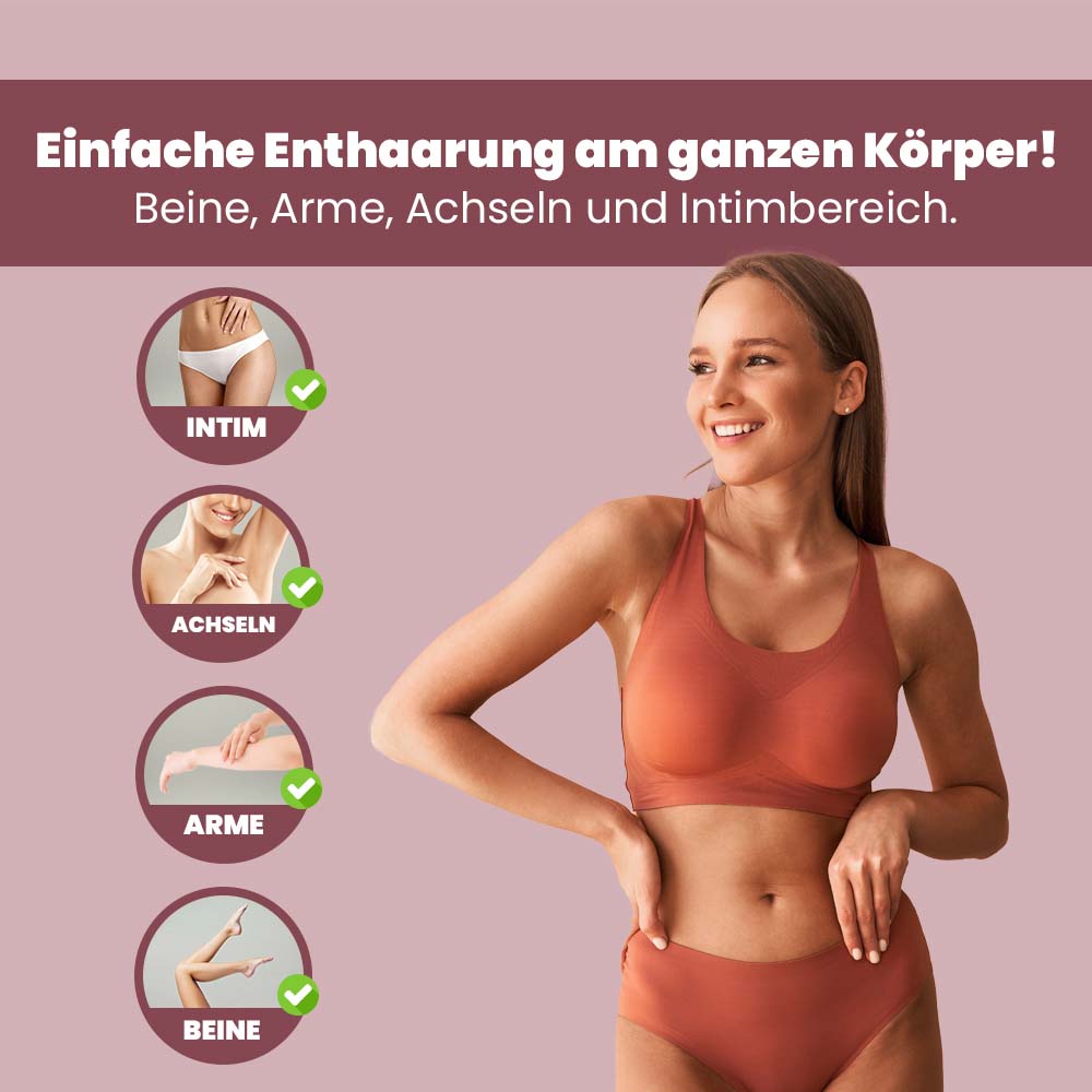 Capillum AMOVE Aloe Vera geruchlose Enthaarungscreme Frauen Enthaarungspulver schmerzfrei für Körper & Intimbereich