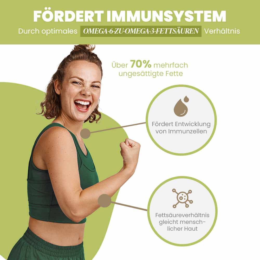 SANUUS 2IN1 Bio Hanföl 100ml fürs Immunsystem & zum Abnehmen