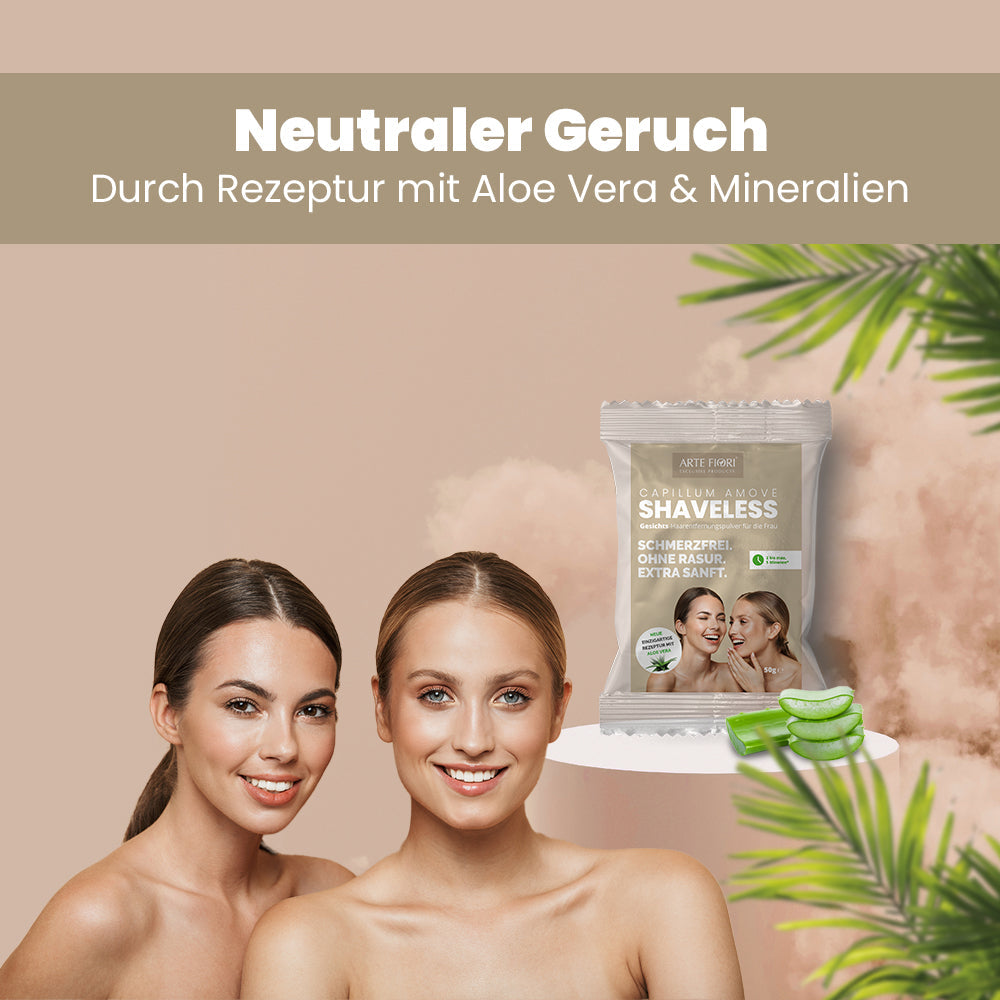 Capillum AMOVE ShaveLess Gesicht Enthaarungspulver 2x50g